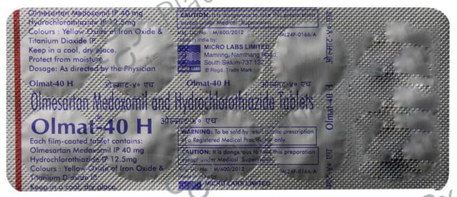 Olmat 40 H 12.5/40mg Tablet 10s