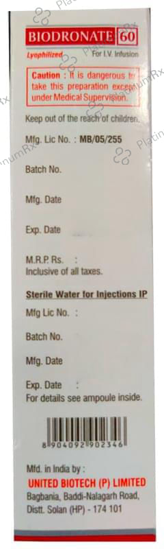 Biodronate 60 Injection