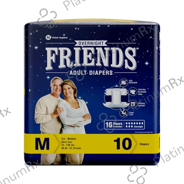 Friends Overnight Adult Diaper Medium 10s