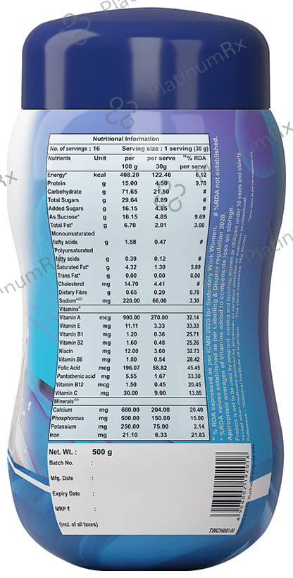 Endura Mass Weight Gainer Vanilla Flavour Powder 500gm