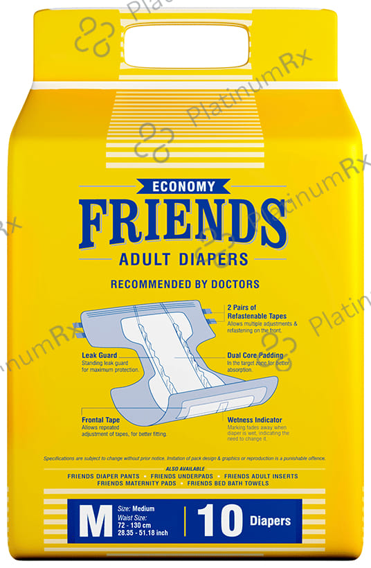 Friends Economy Adult Unisex Diaper Medium 10s