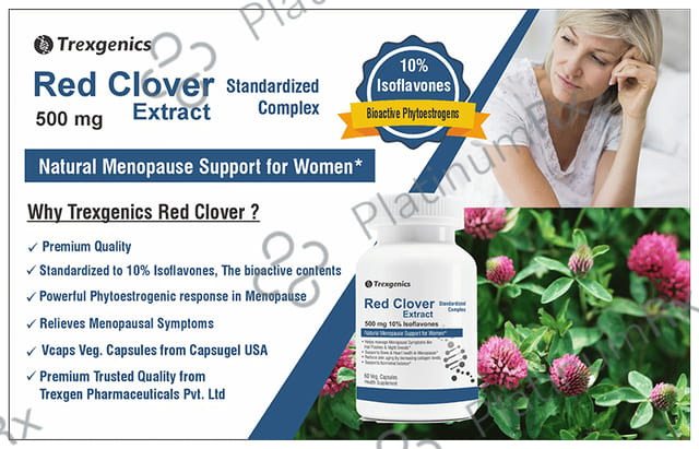 Trexgenics Red Clover Extract 500mg Veg. Capsules