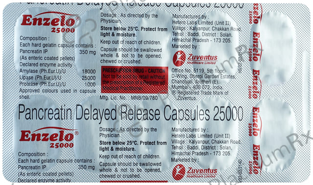 Enzelo 25000mg Capsule 10s