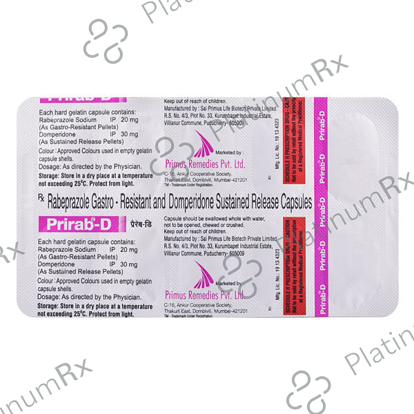 Prirab D 30/20mg Tablet SR10s
