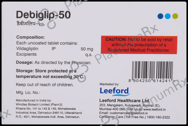 Debiglip 50mg Tablet