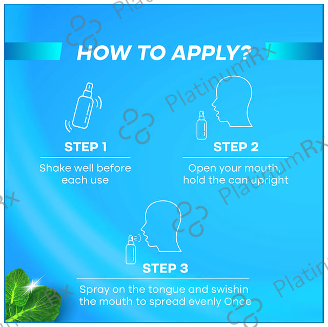 Smyle Sviz Minto Fresh Mouth Freshener Spray Cool Mint