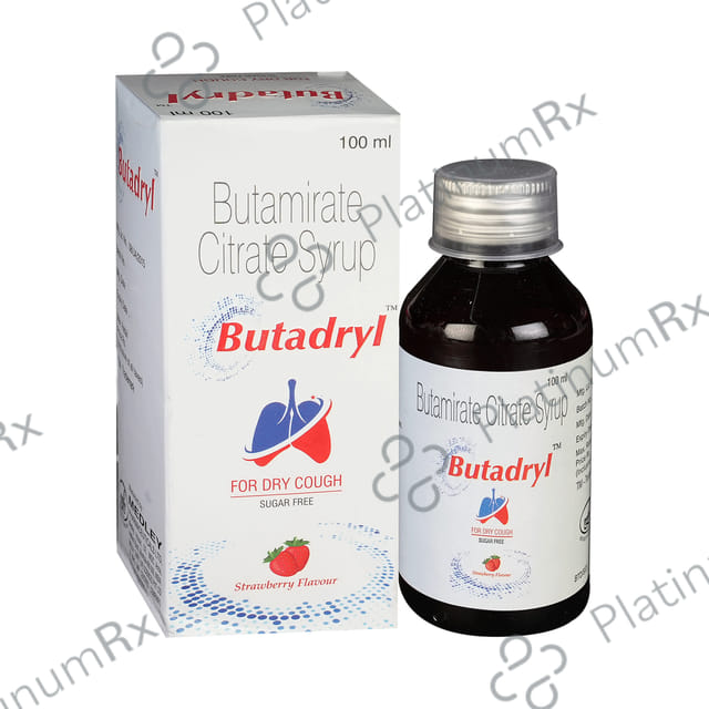 Butadryl 7.5mg Strawberry Syrup 100ml