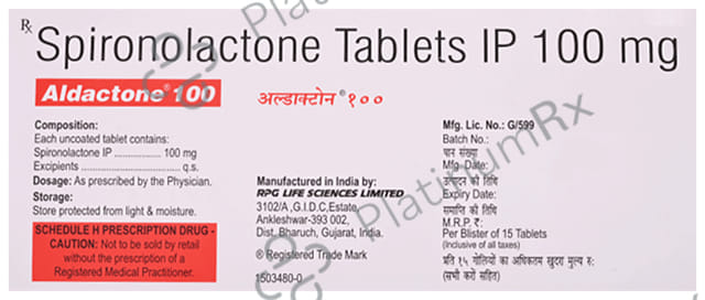 Aldactone 100mg Tablet 15s