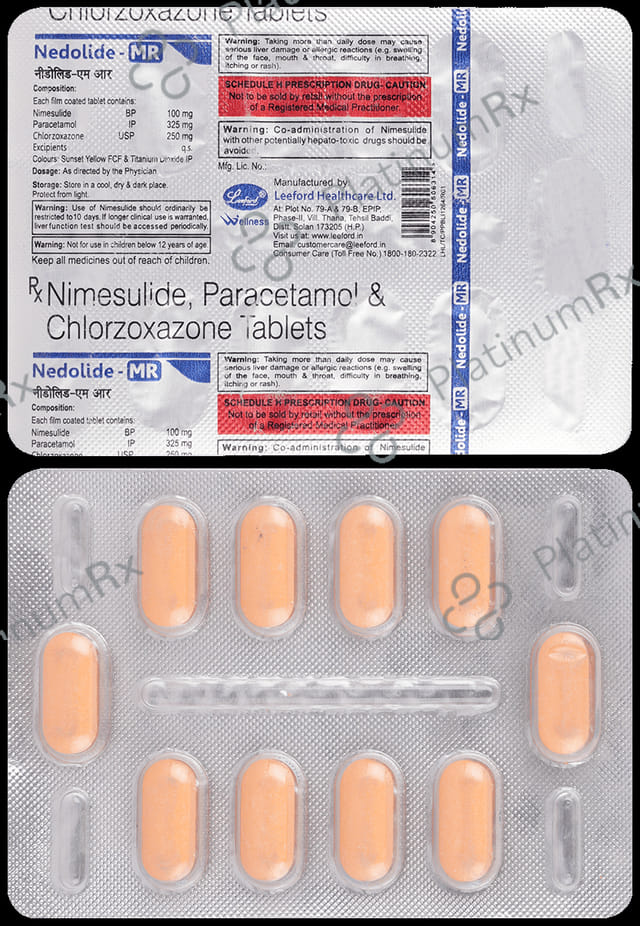 Nedolide MR 100/325/250mg Tablet 10s