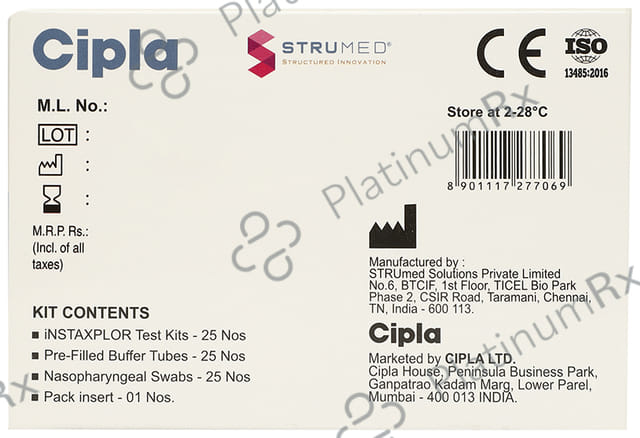 Cipla Insta Xplor Covid 19 Rapid Antigen Test Kit