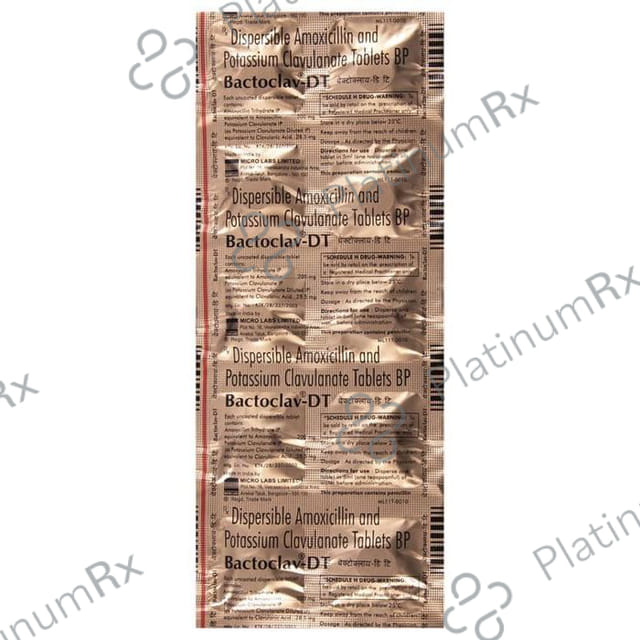 Bactoclav 200/28.5mg Tablet DT 10s
