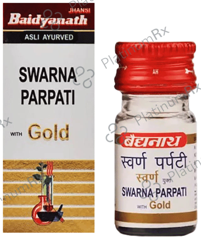 Baidyanath (Jhansi) Swarna Parpati with Gold (1gm Each) 1 Bottle