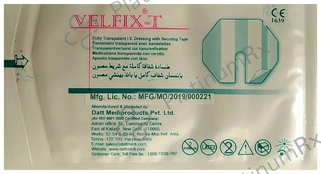 Datt Velfix-T Fully Transparent IV Dressing Tape XL
