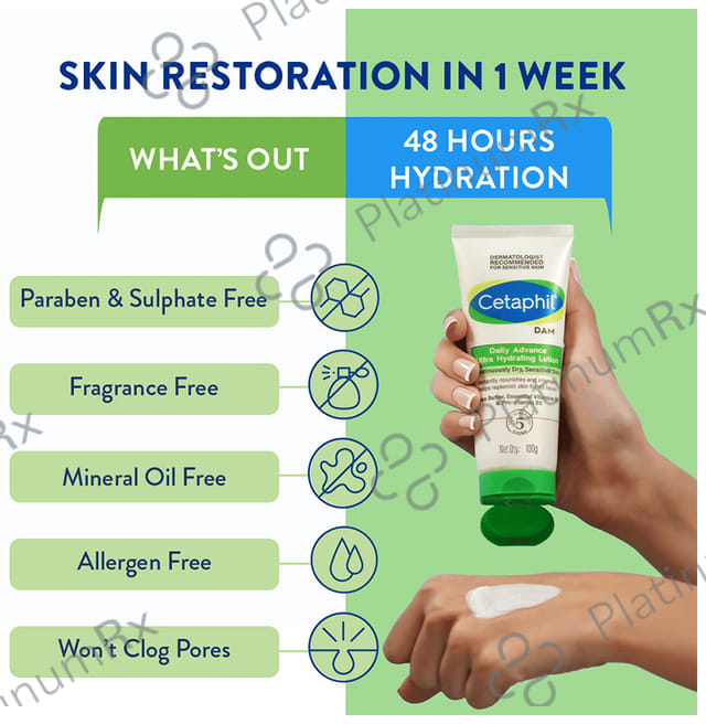 Cetaphil DAM Daily Advance Ultra Hydrating Lotion 100gm