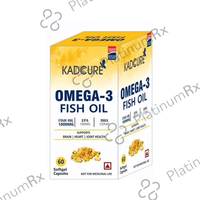 Kadcure Omega 3 Fish Oil Softgel Capsule 60s