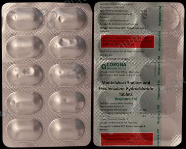 Respicure FM 10 mg/120 mg Tablet