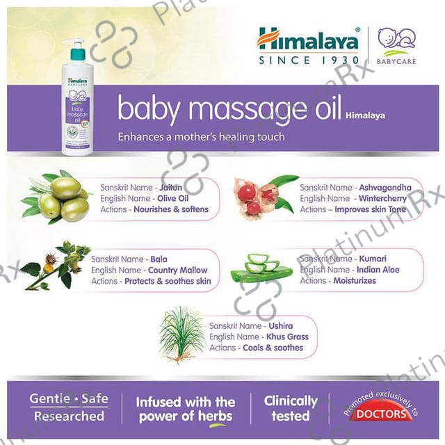Himalaya Baby Massage Oil with Olive Oil 500ml