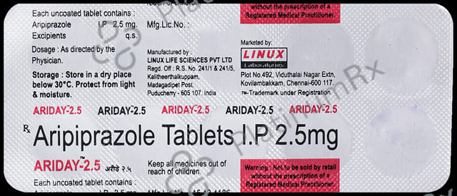 Ariday 2.5mg Tablet 10s