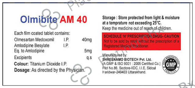Olmibite AM 40 Tablet