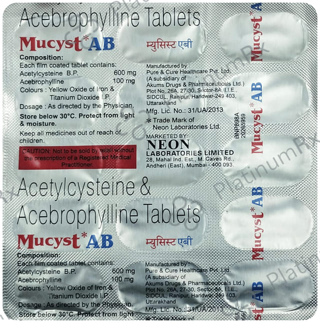 Mucyst Ab Tablet 15s