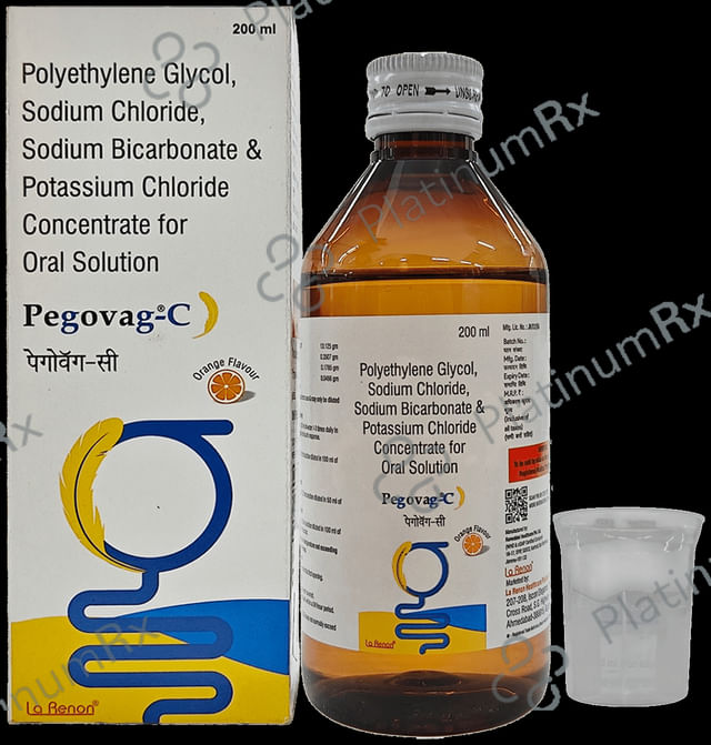 Pegovag C Oral Solution Orange Flavour 200ml