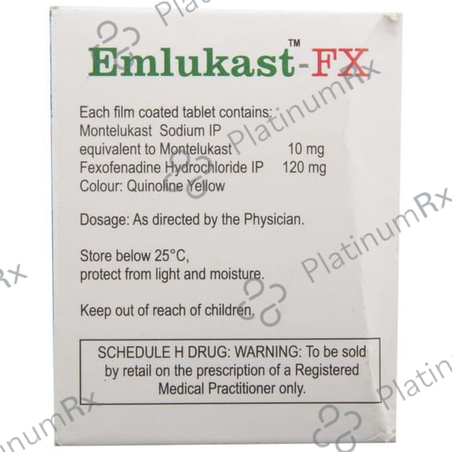 Emlukast FX 120/10mg Tablet 10s
