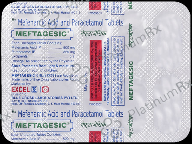 Meftagesic 500/325mg Tablet 10s (Pacific)