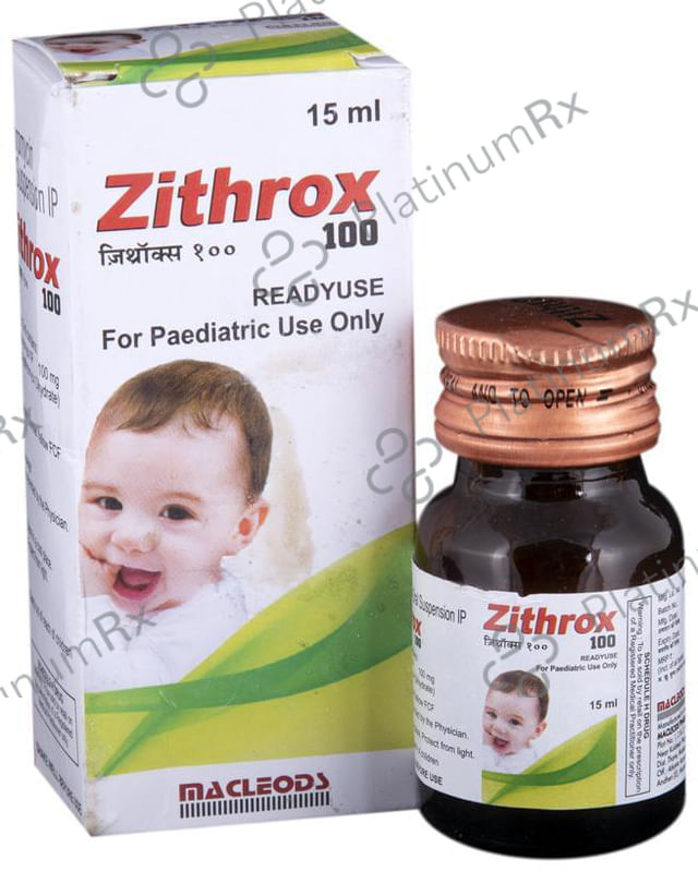 Zithrox 100mg Rediuse Suspension 15ml