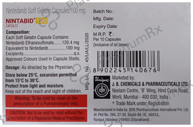 Nintabid 100mg Capsule