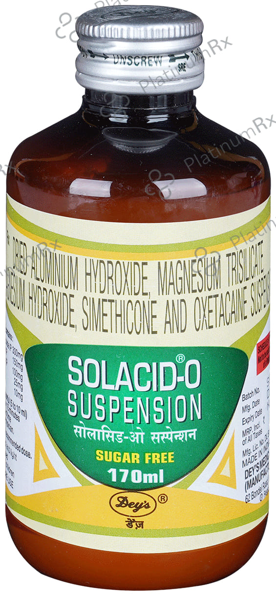 Solacid O Sugar Free Oral Suspension 170ml