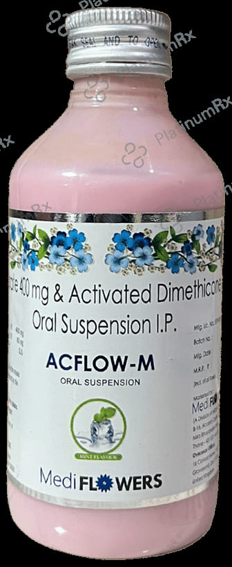Acflow M 60/400mg Oral Suspension Mint 170ml