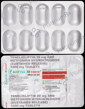Glypten M Forte 1000/20mg Tablet 10s