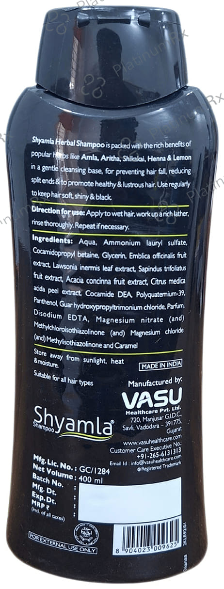 Vasu Shyamla Hair Shampoo 400 ml