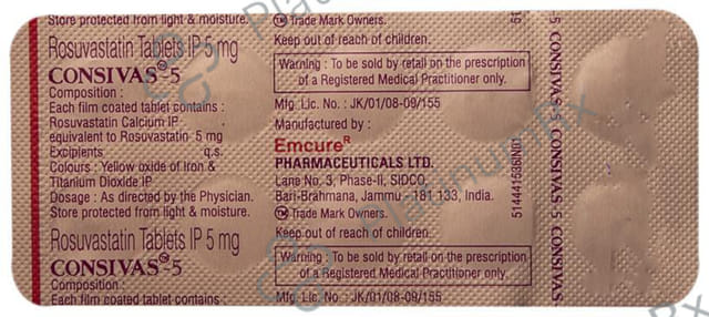 Consivas 5mg Tablet 10s