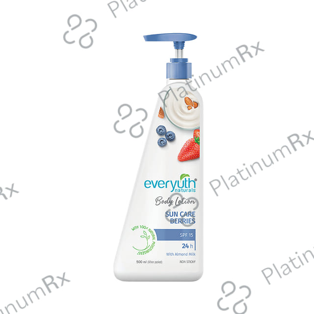 Everyuth Naturals Body Lotion Sun Care Berries SPF 15 500 ml