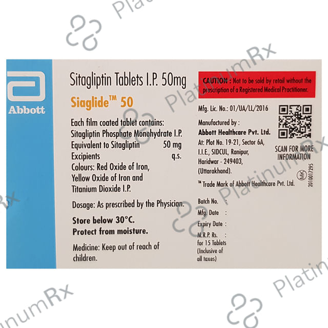 Siaglide 50mg Tablet 15s