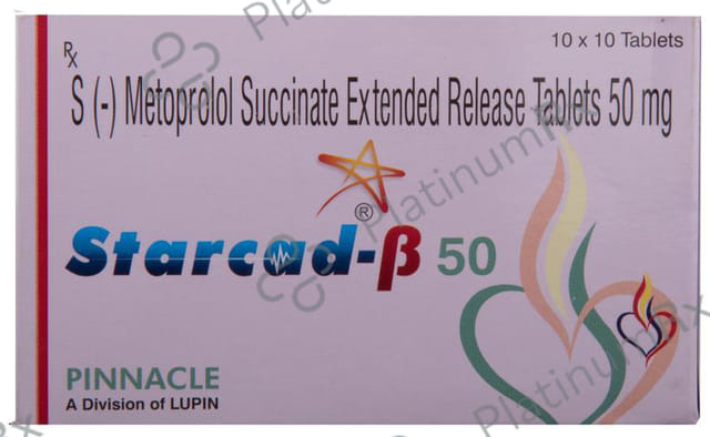 Starcad Beta 50mg Tablet ER 10s
