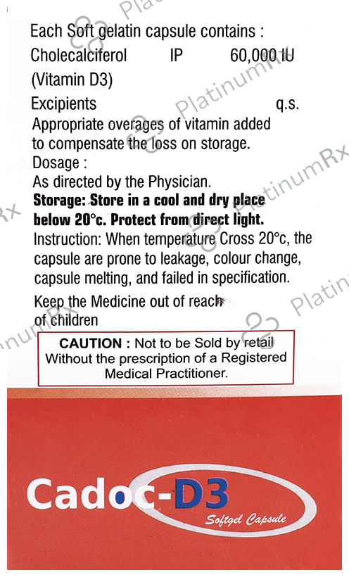 Cadoc-D3 SoftgelCapsule