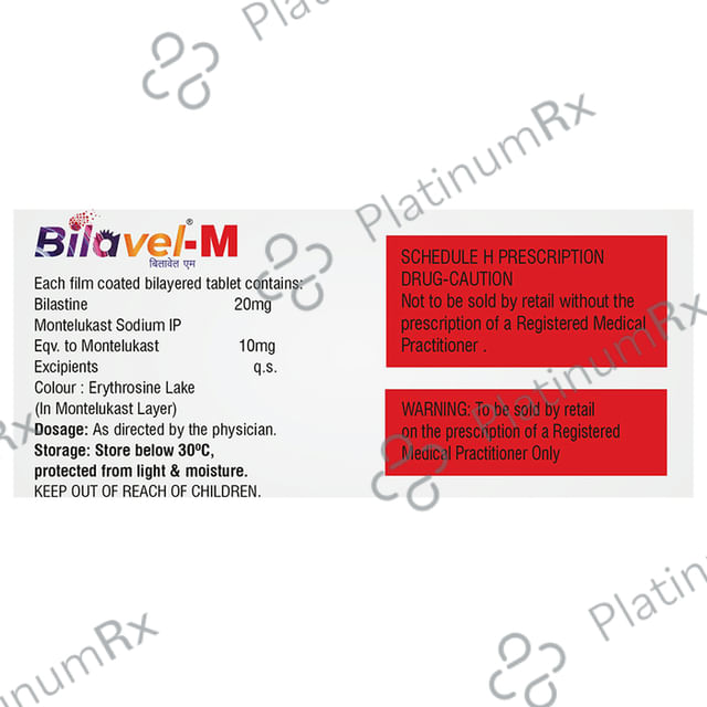 Bilavel M 20/10mg Tablet 10s