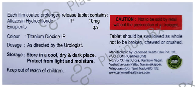 Aluts 10mg Tablet PR 10s