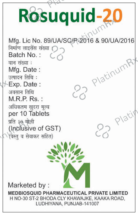 Rosuquid 20 Tablet