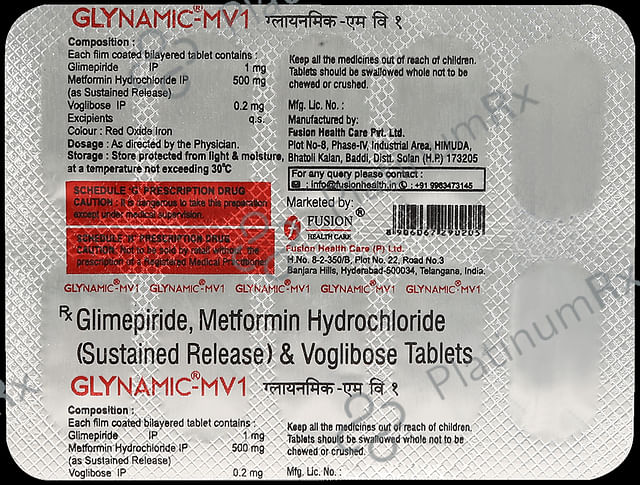 Glynamic MV 1 1/500/0.2mg Tablet 10s
