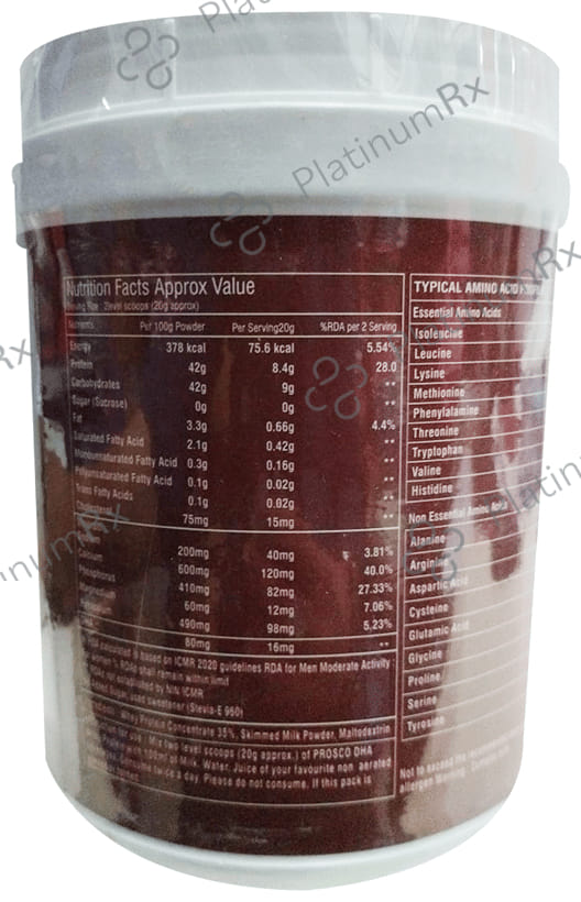 Prosco DHA-SF Whey Protein Powder Sugar Free