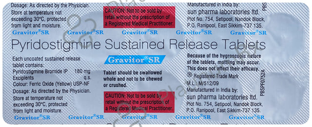 Gravitor SR 180mg Tablet 10s