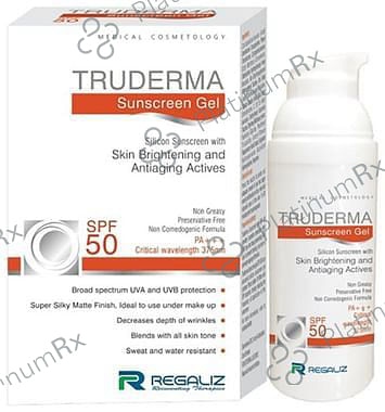 Regaliz Truderma Sunscreen SPF 50 Gel