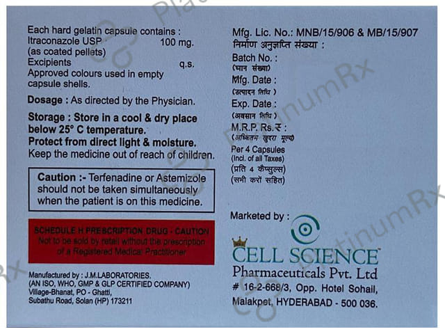 Sporacell 100 Capsule