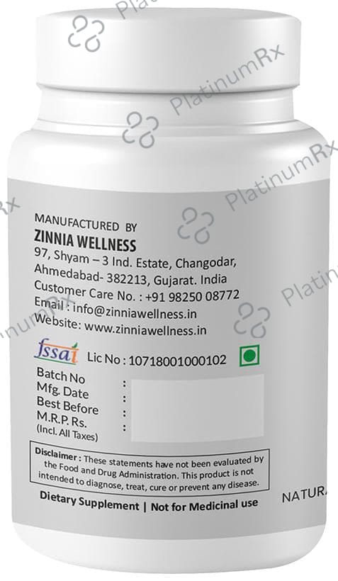 Zinnia Wellness Acai Berry Extract Veggie Capsule