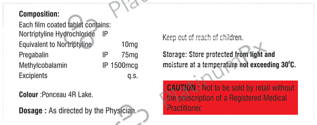 Nuroxa PN 75mg/10mg/1500mcg Tablet SR