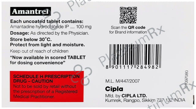 Amantrel 100mg Tablet 15s