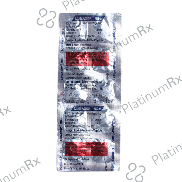 Lonazep 2mg Tablet MD 10s